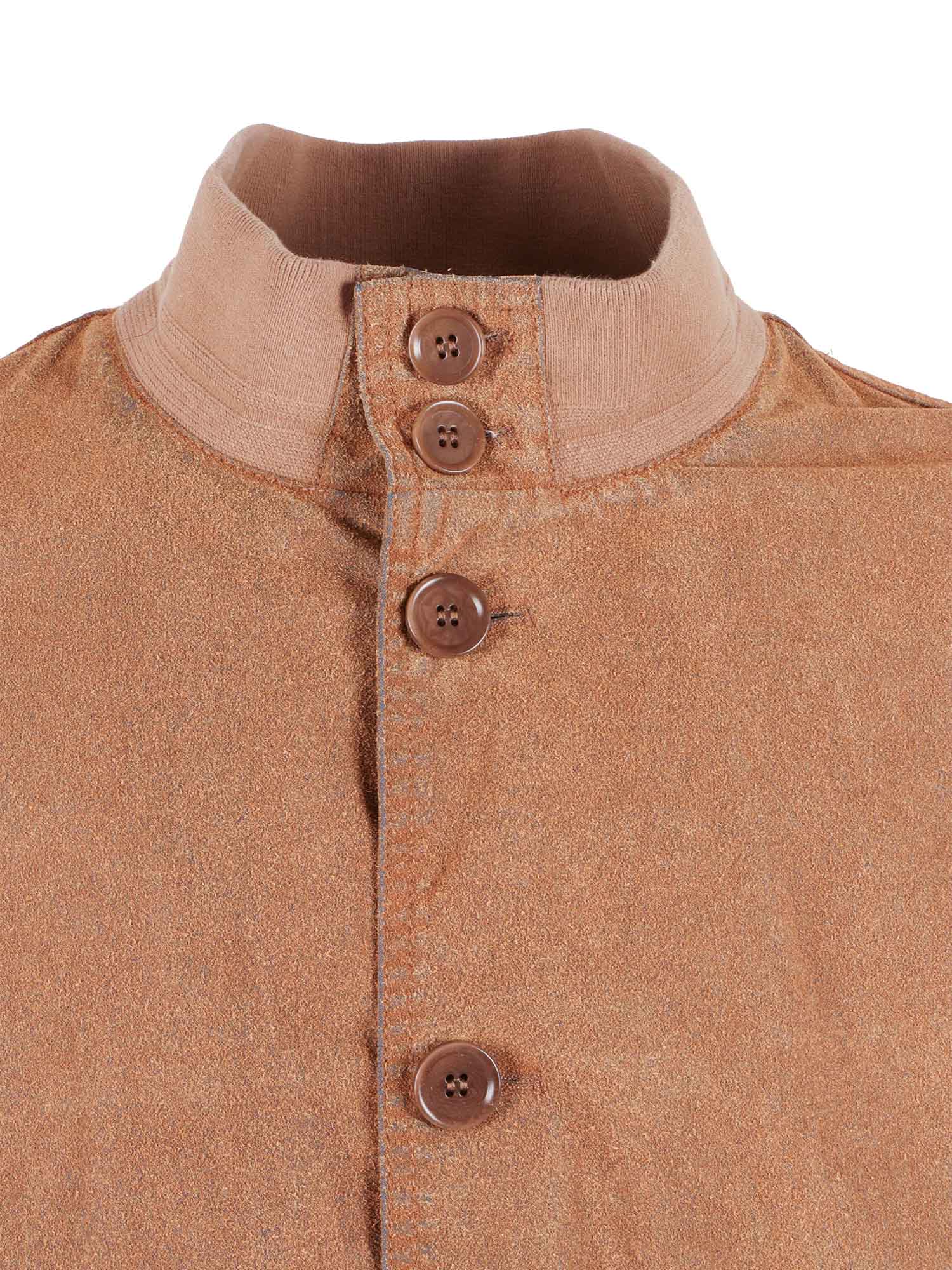 Man Jacket Brown Polyester Heavy