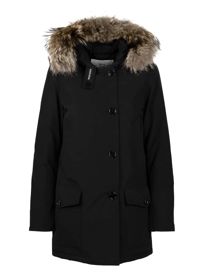 Arctic Detachable fur parka Black Jacket