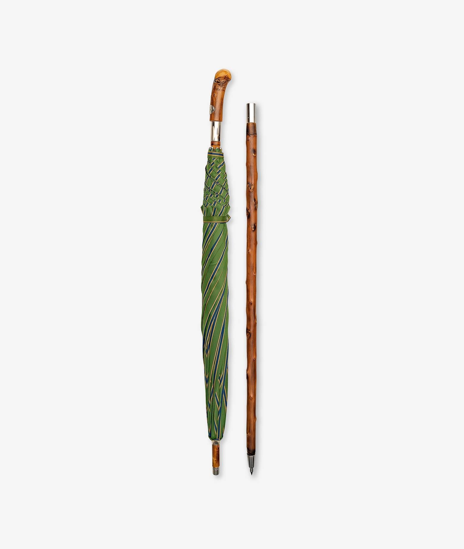 Umbrella Pic Nic Darkgreen Chestnut Handle