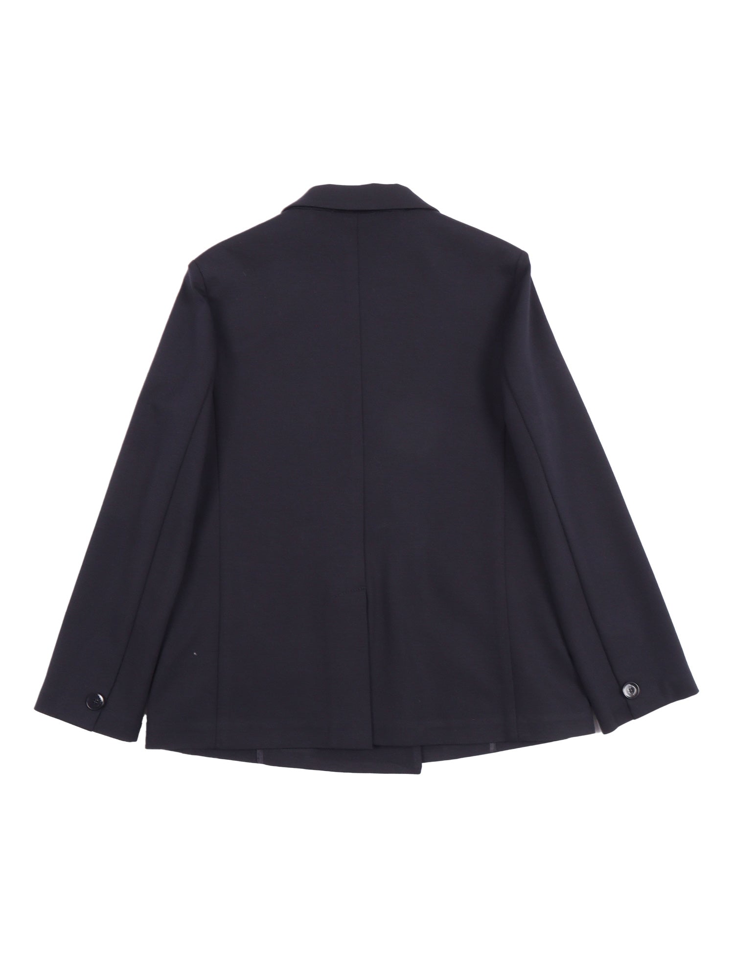 Double-Breasted Jacket Blue Rayon Nylon Elastane