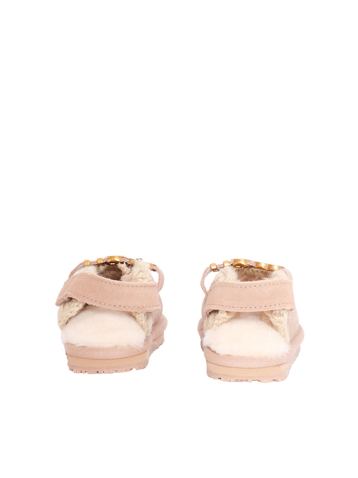 Kids mary jane slipper with ba Camel Slip On