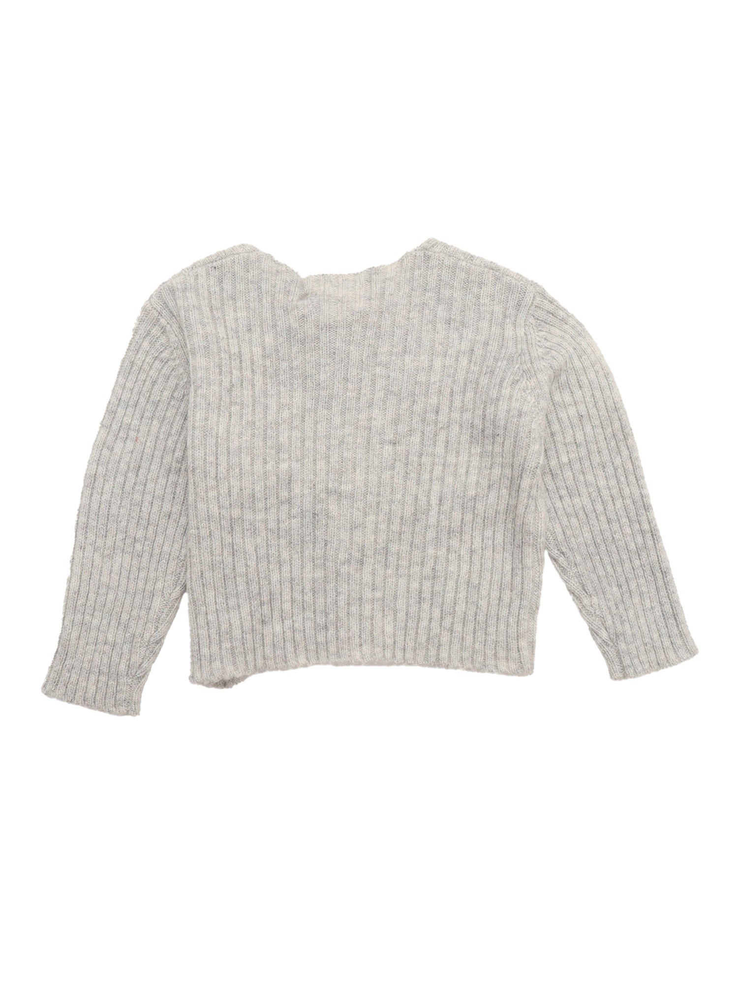 Sweater Grey Polyamide Wool Alpaca Mohair Crewneck