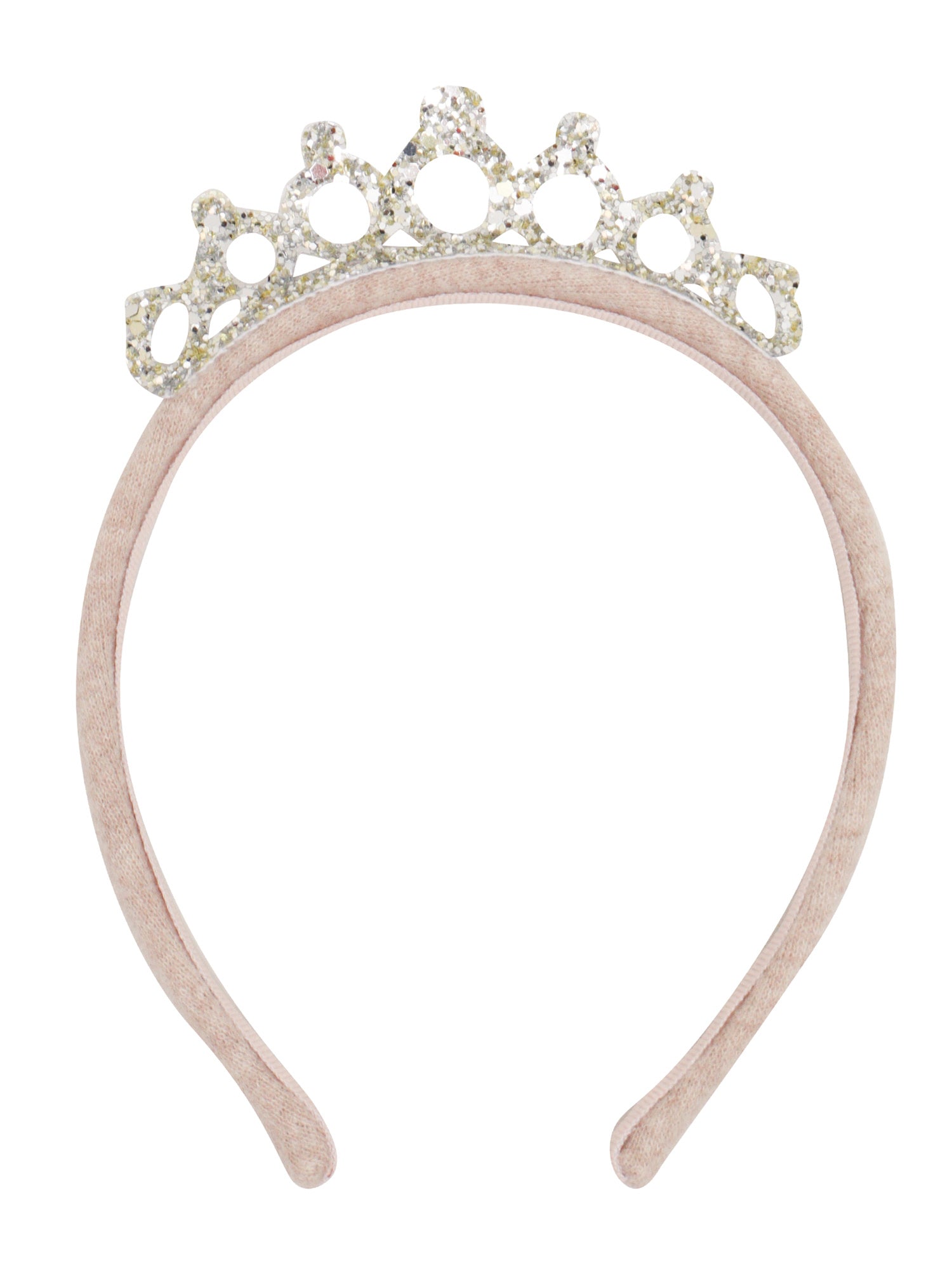 HEADBAND WITH GLITTER CROWN Gold