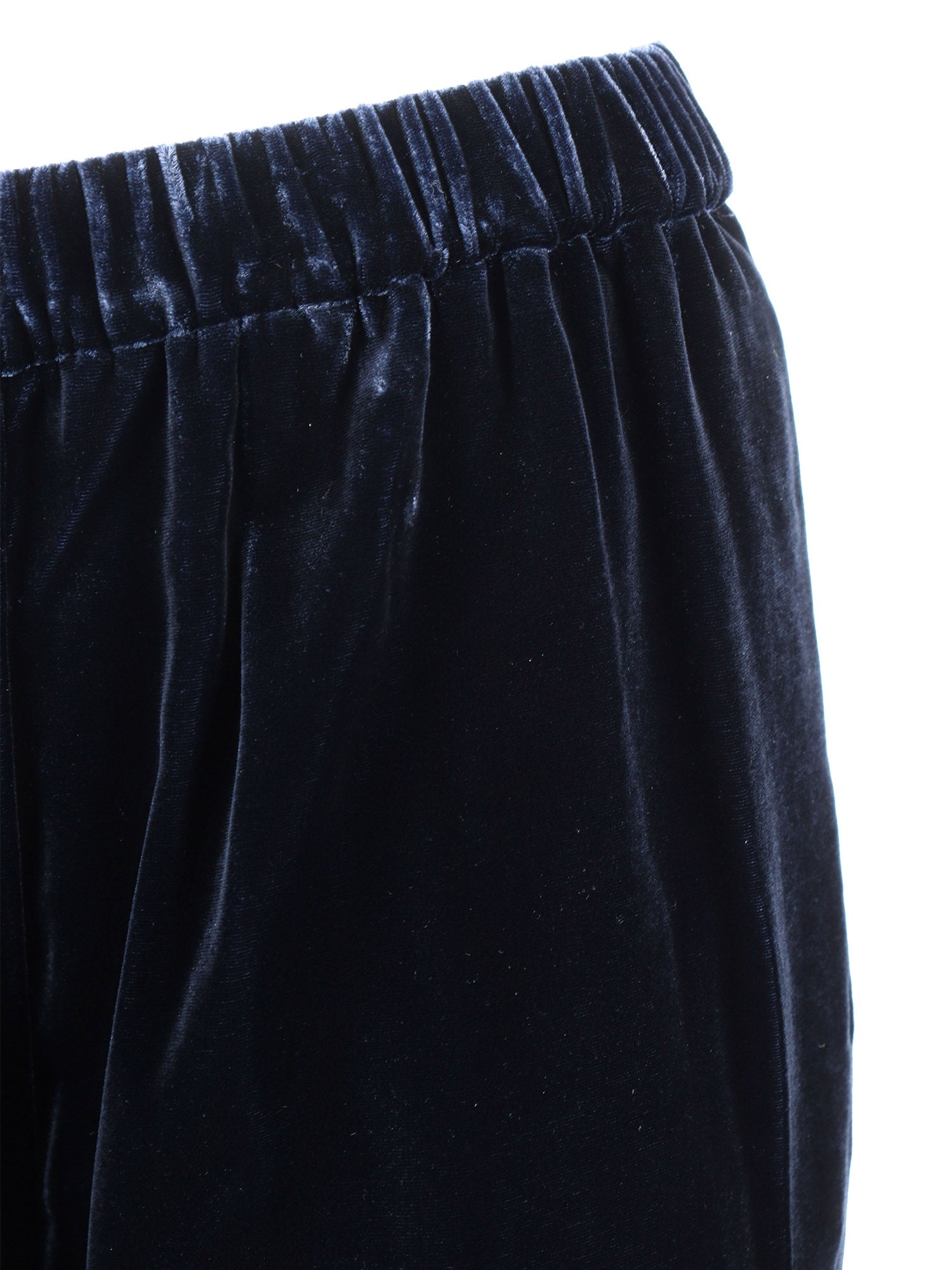 WOMAN PANTS Blue Viscose Silk