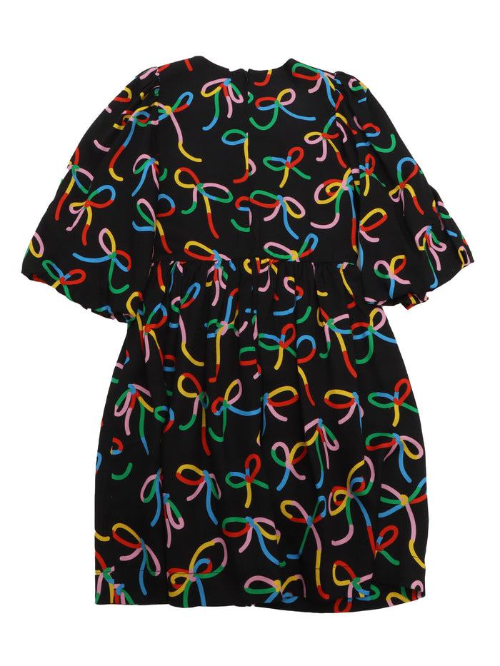 WOVEN DRESS Black Lyocell Lining Viscose