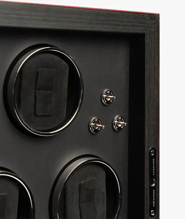 Rotation Box For Watches Red Watch Case