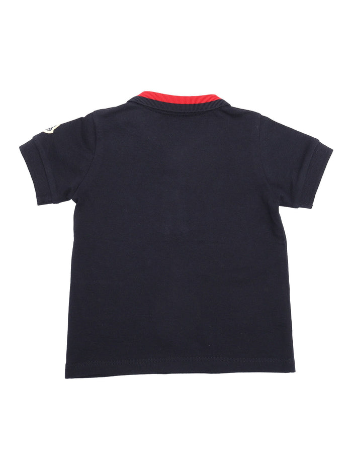 SS POLO Blue Elastane Cotton Shirt