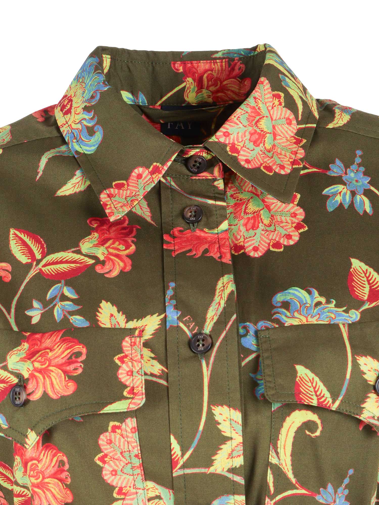 SHORT SLEEVE SHIRT Green Cotton