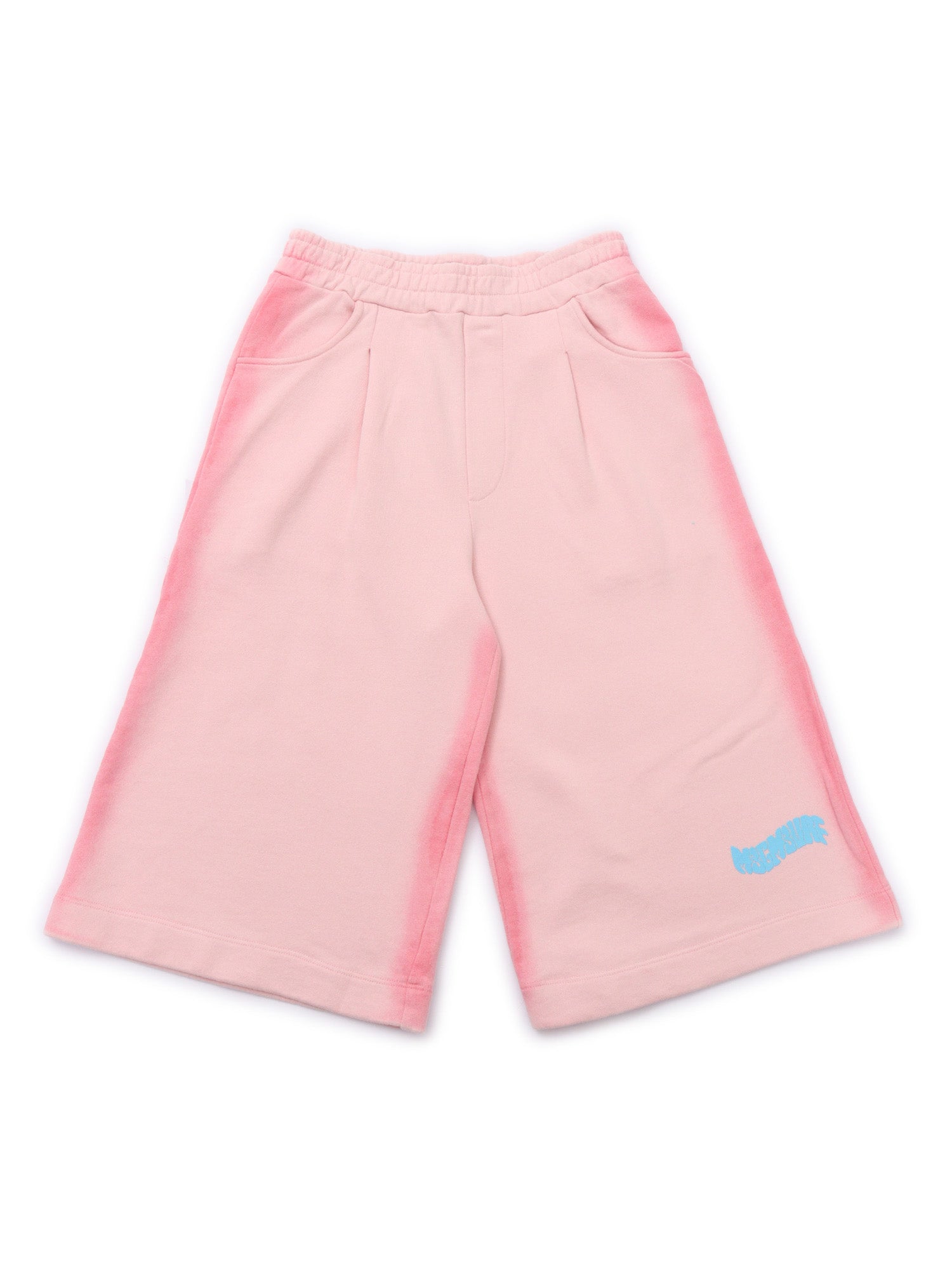 FLEECE AIRBRUSHED BERMUDA UNISEX Pink Cotton Short