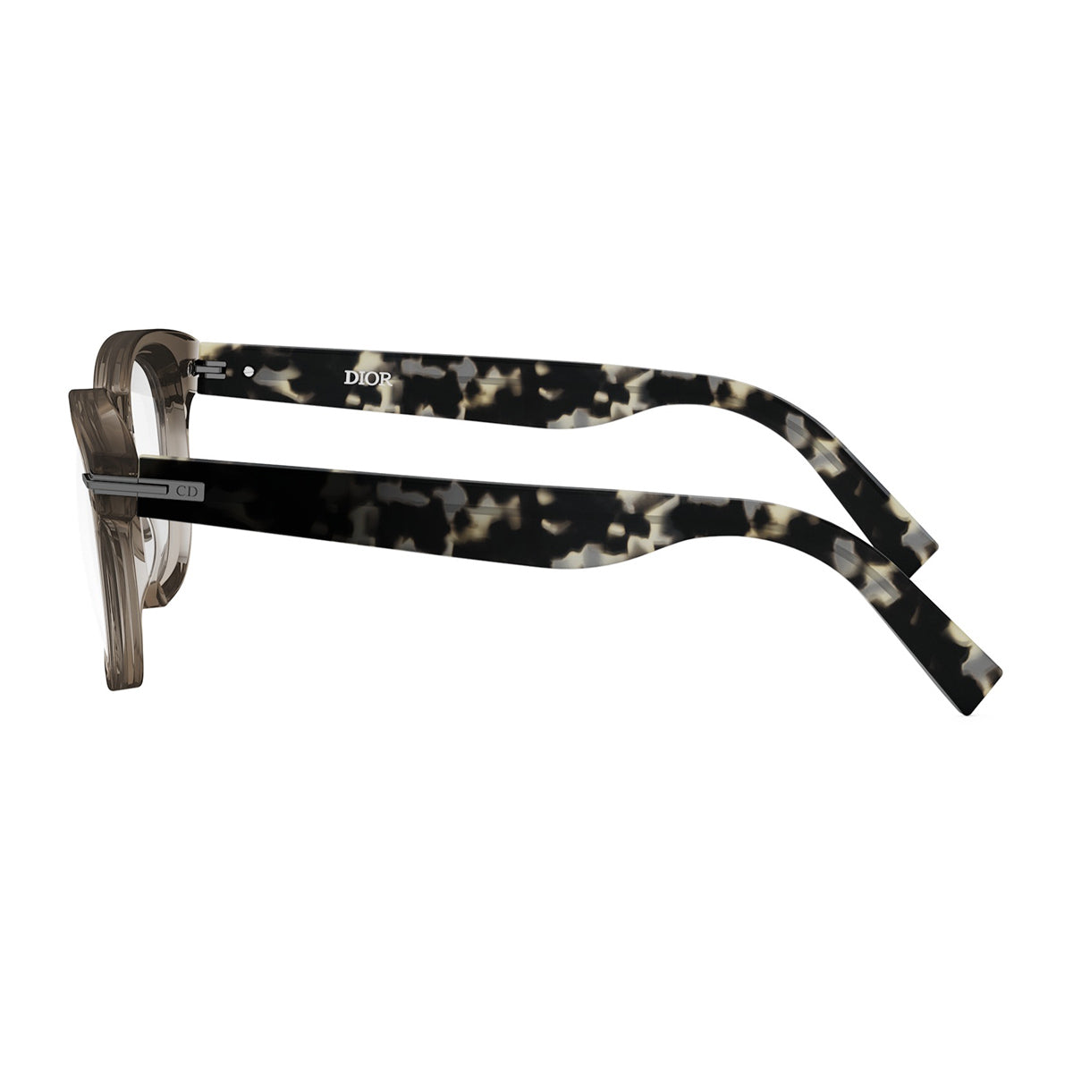 DiorBlackSuitO S21I 6400 Transparent Khaki Beige Acetate Occhiali Da Vista
