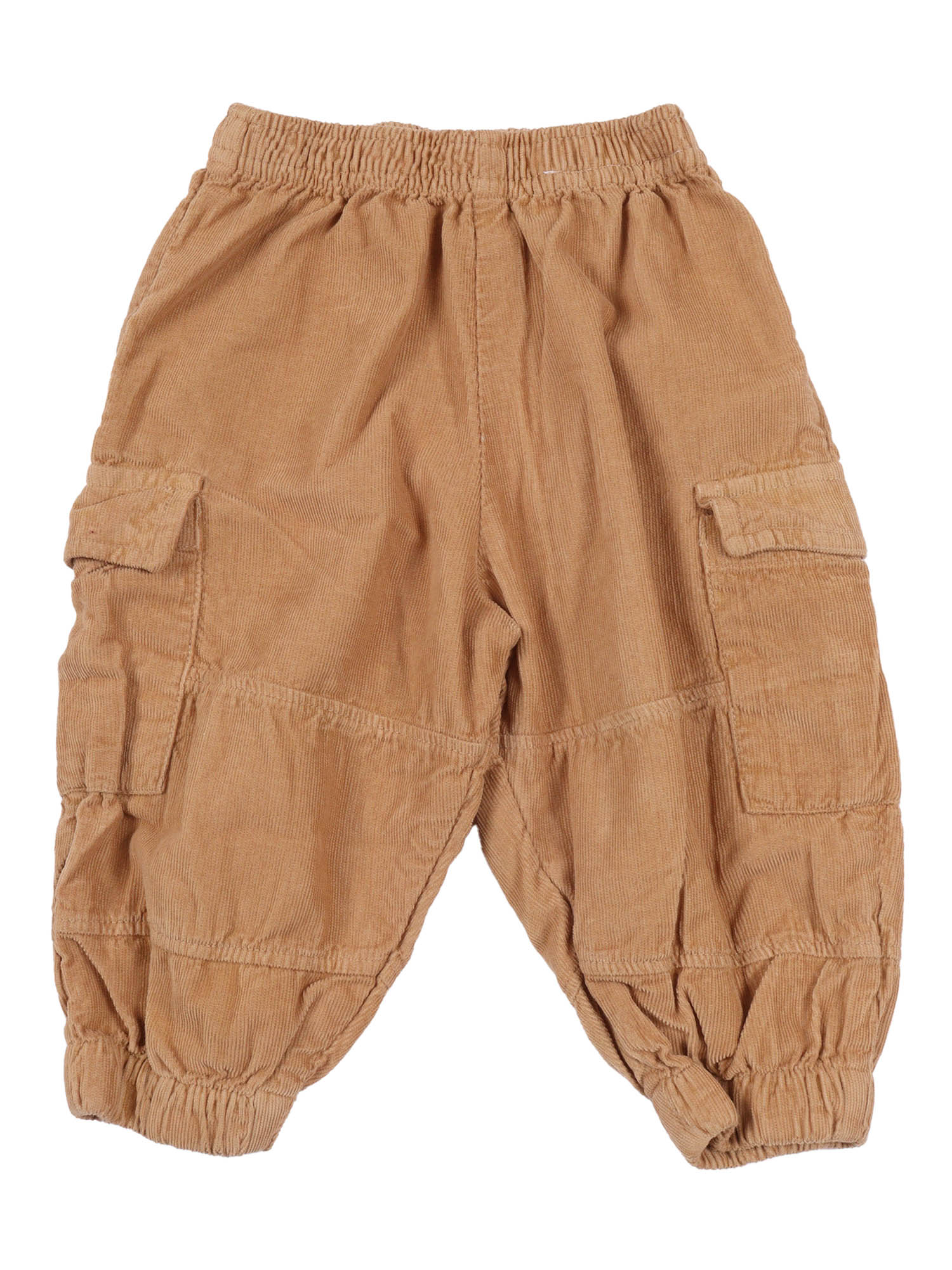 Sae Woven Pants Beige Cotton Organic