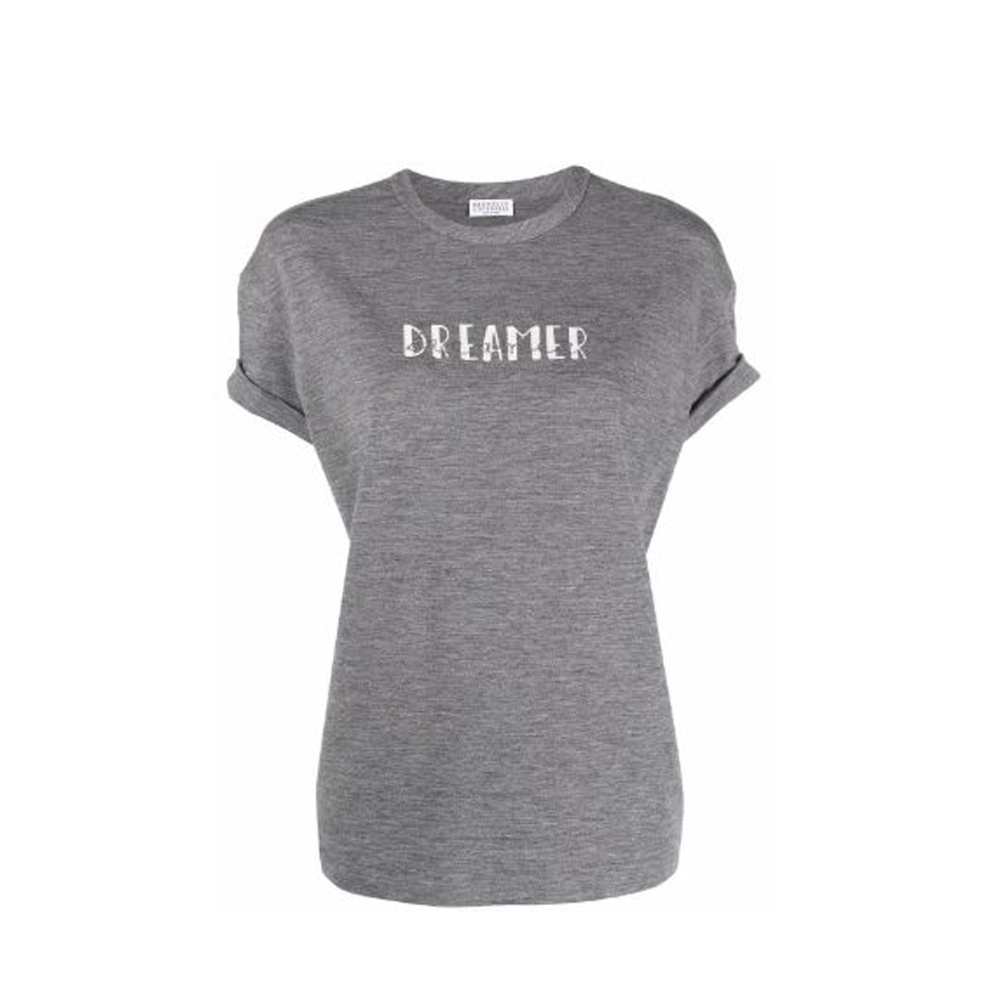 Dreamer Jersey T-Shirt Gray Elastane Virgin Wool
