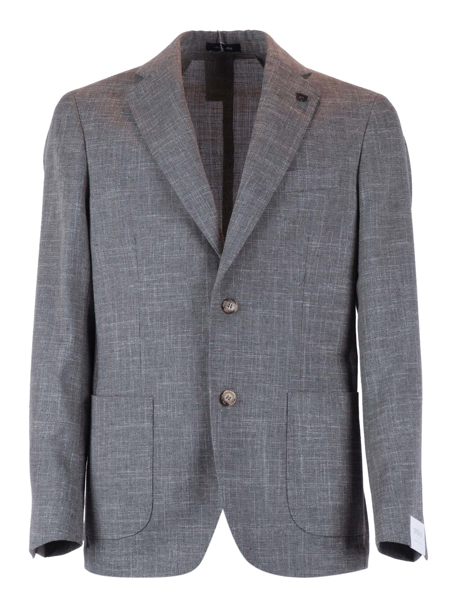 JACKET Grey Single Breasted