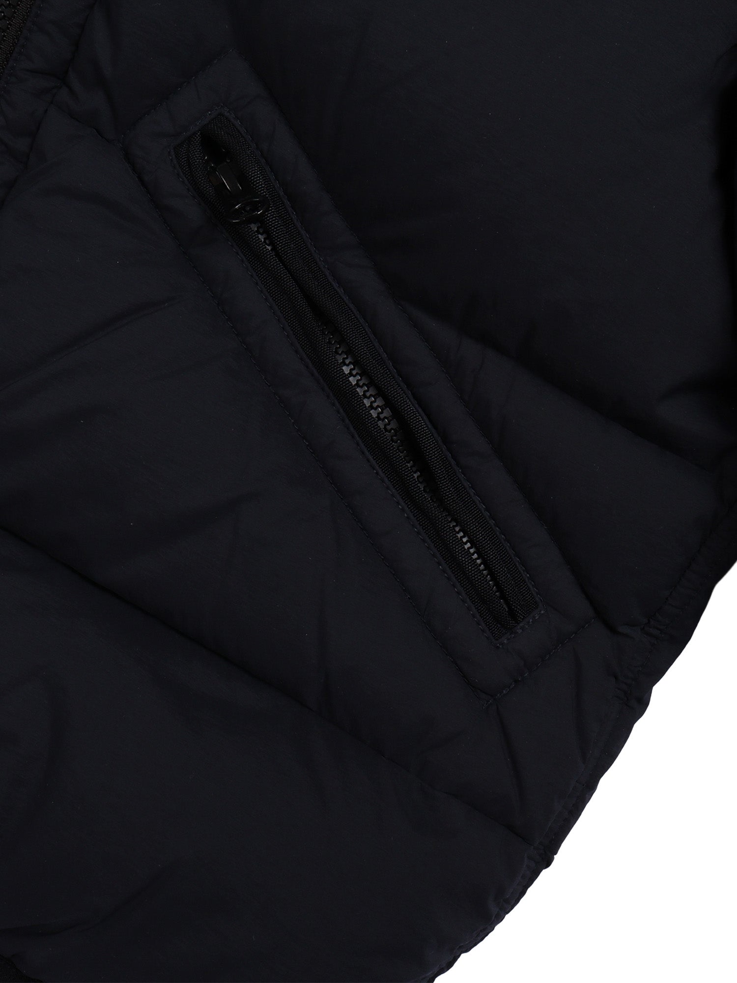 Down Jacket Blue Short Puffer