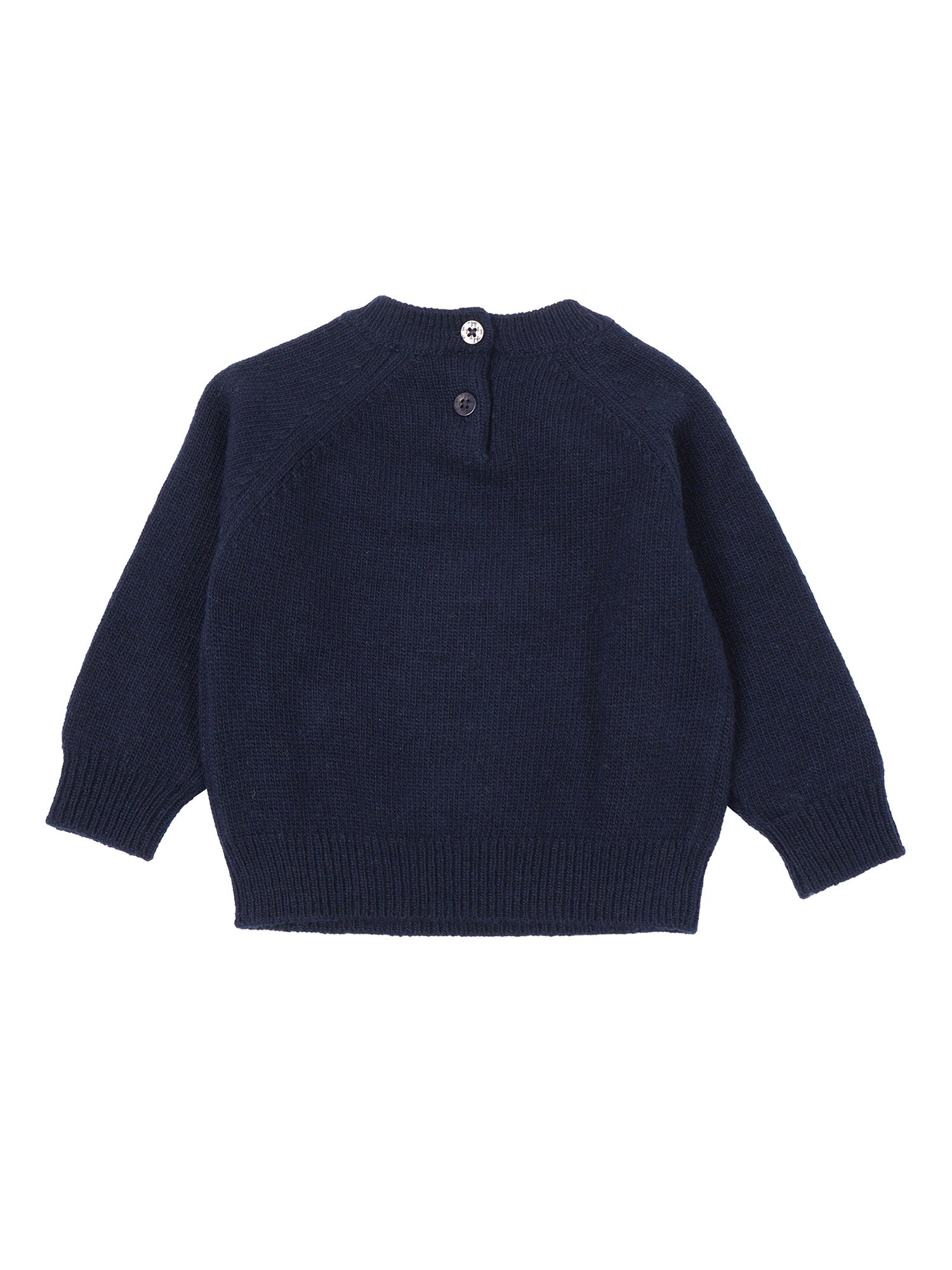 Sweater Blue Wool Crewneck