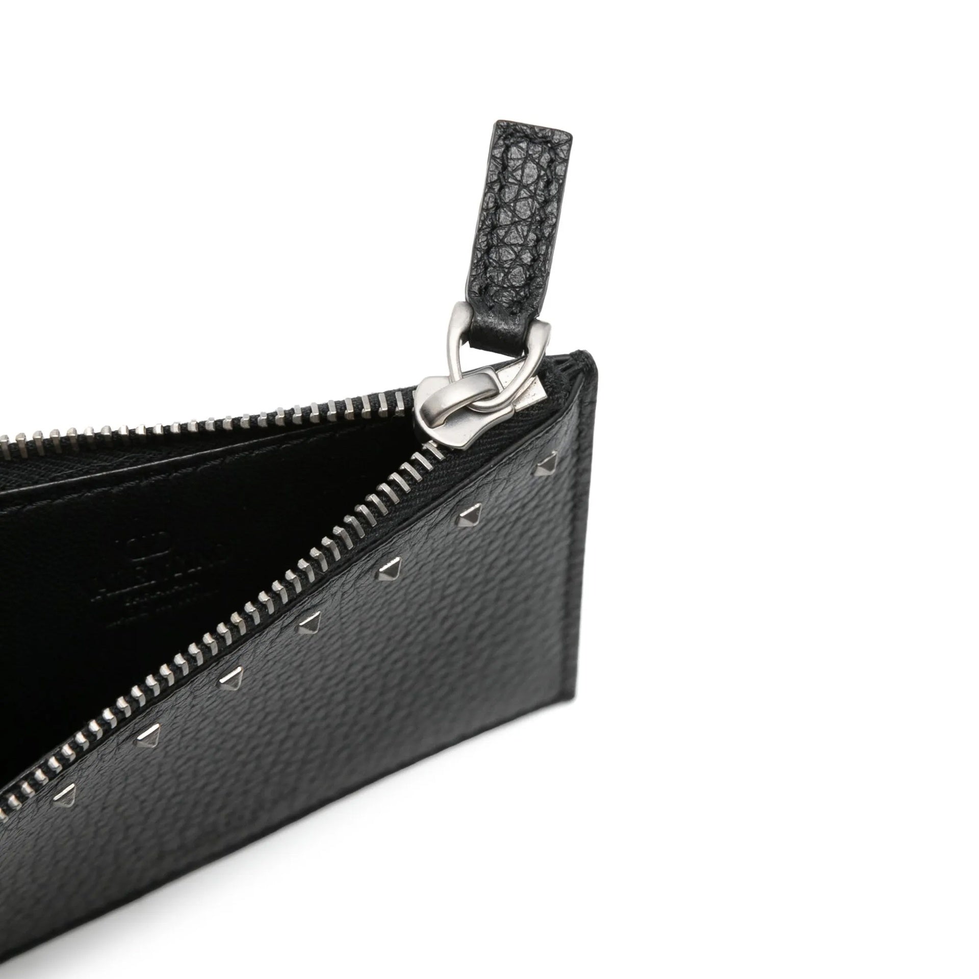 Garavani Leather Card Holder Black Calf