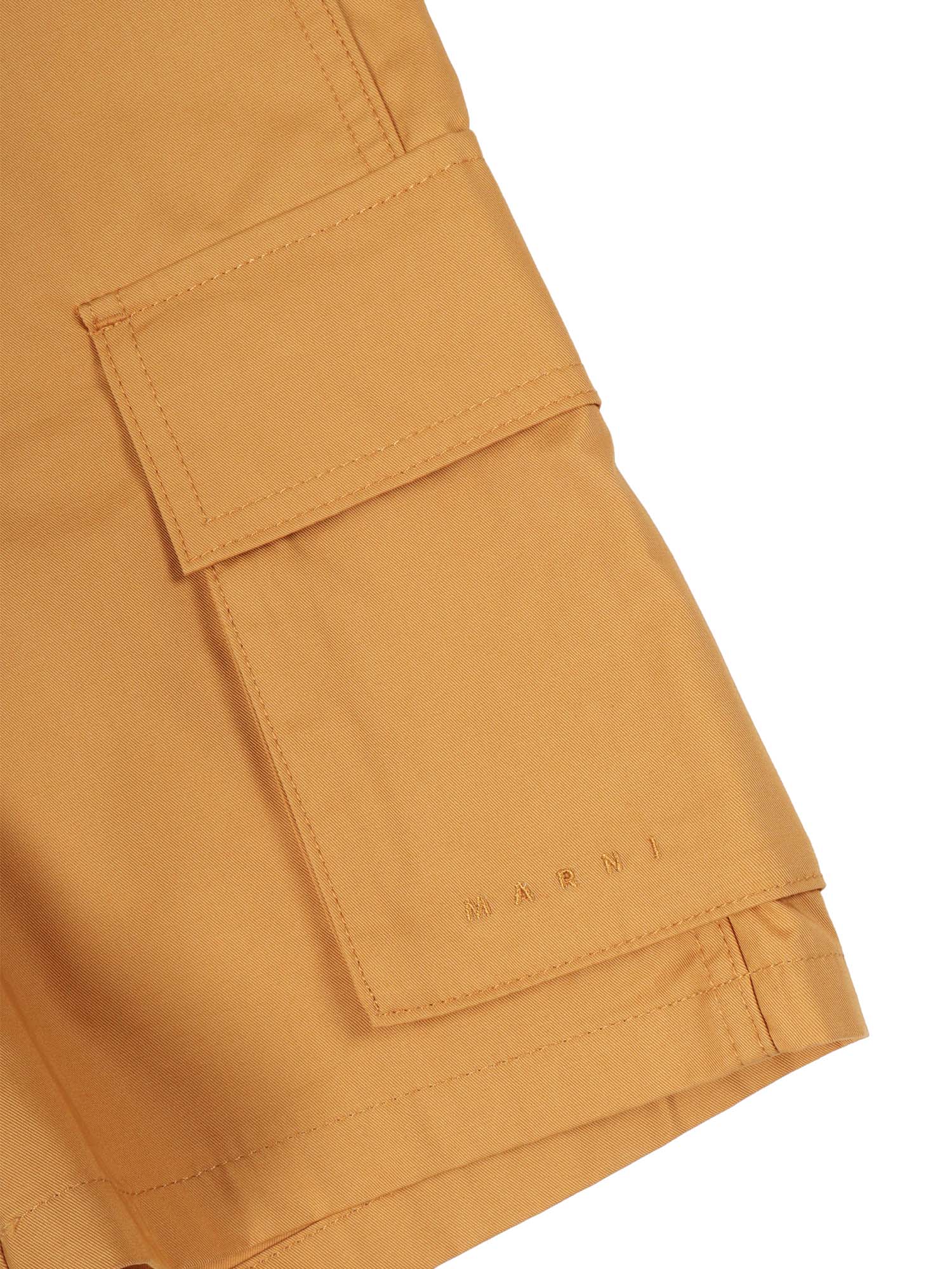 Short Pants Yellow Cotton Bermuda