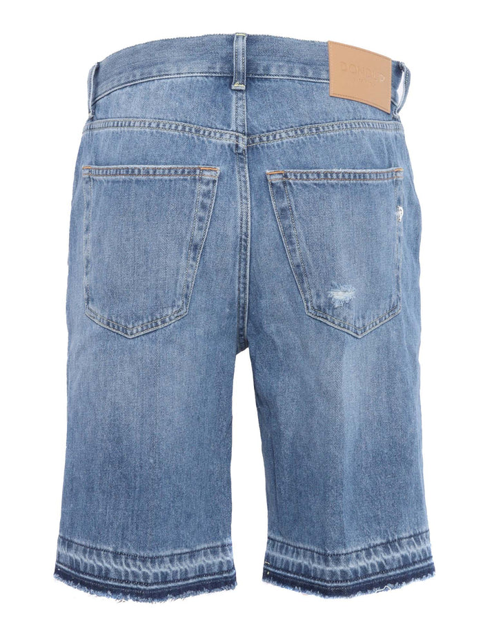 DADE ORLO SHORTS Blue Cotton