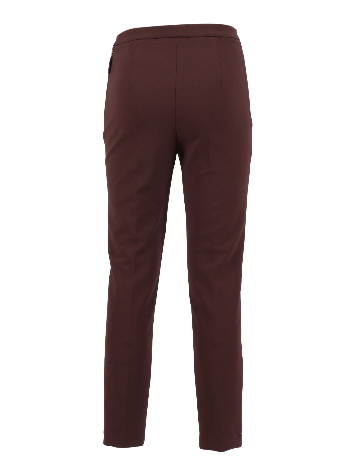 Womens Pants Brown Polyester Elastane