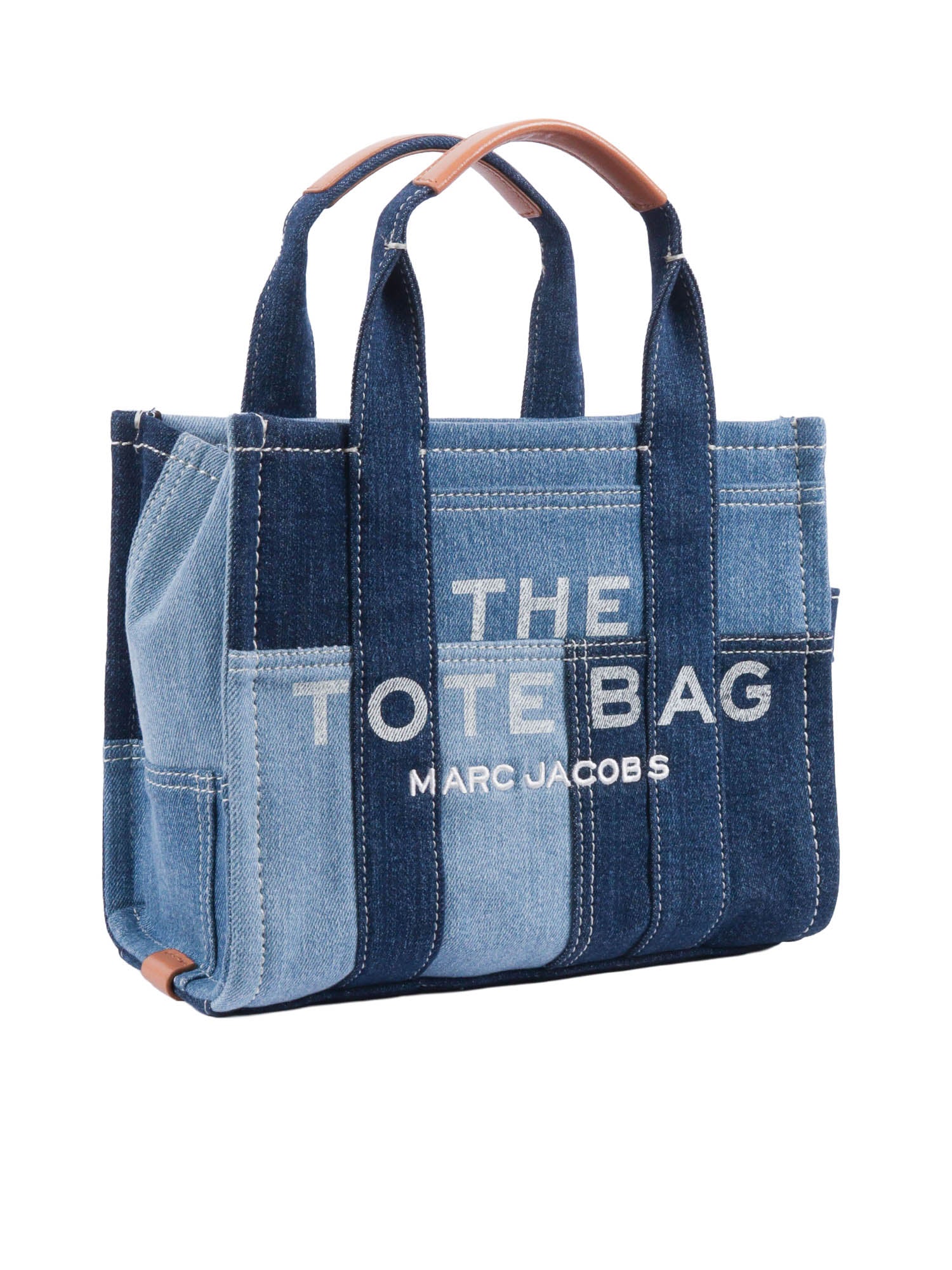 The Small Tote Blue Cotton Spandex Handbag