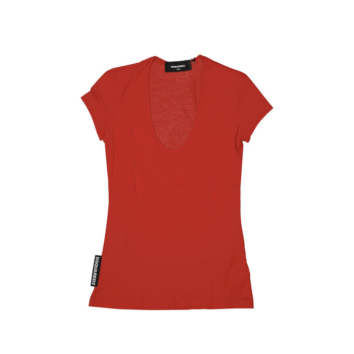 Cotton Logo T-Shirt Red