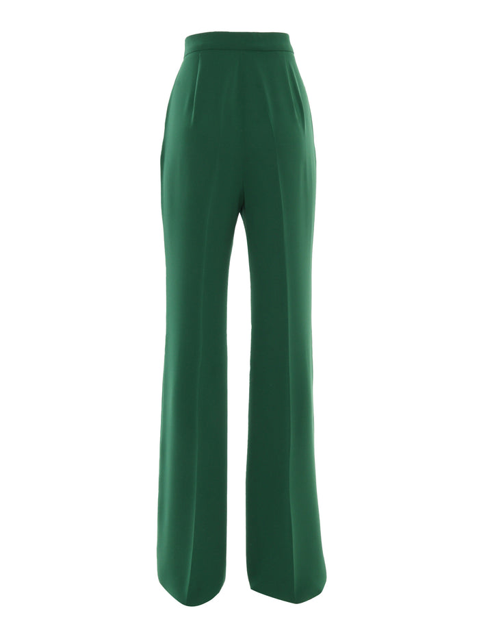 COSMO Long trouser Green Triacetate Polyester Pant