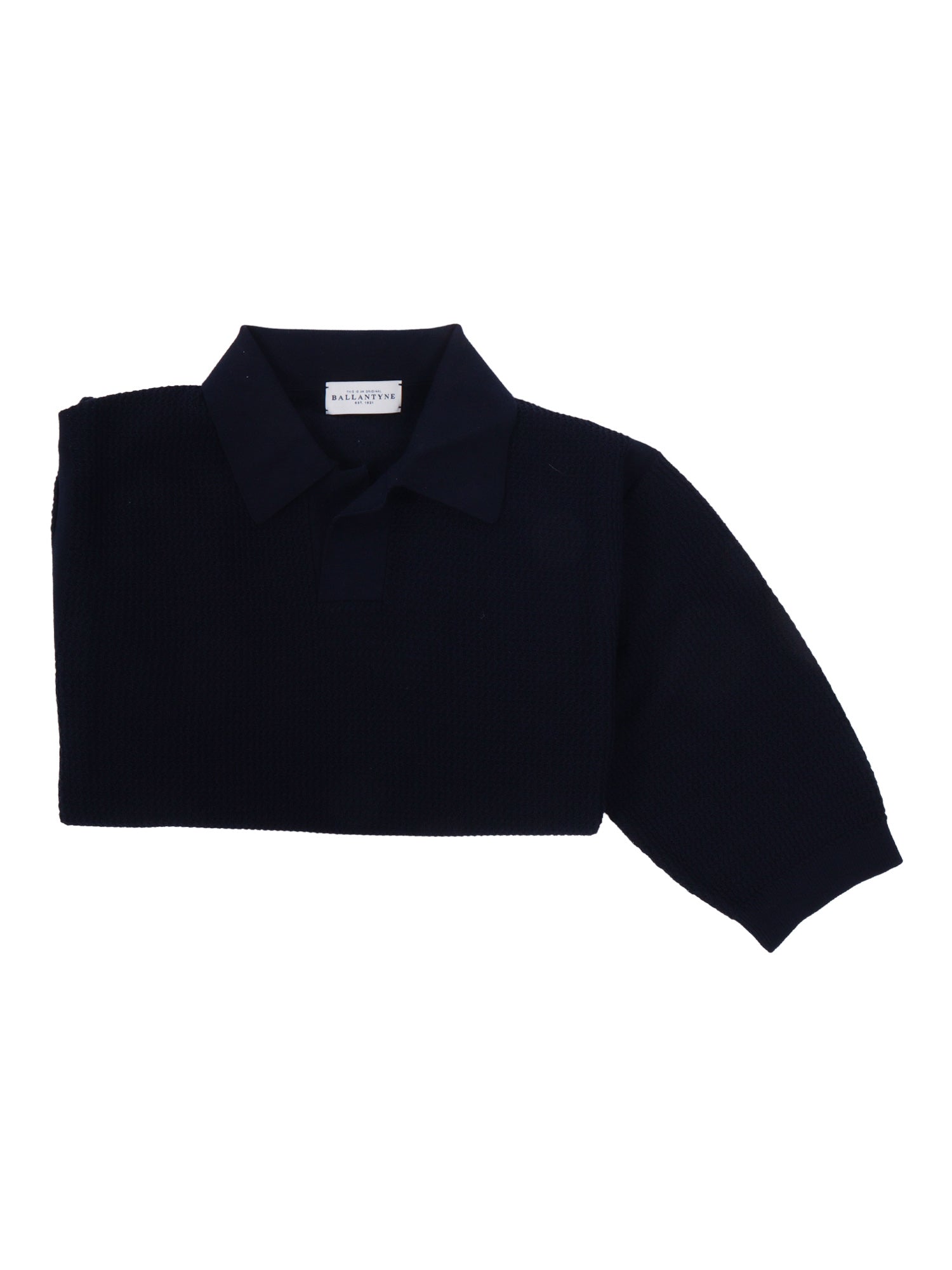 Short Sleeve Polo Blue Cotton Sleeves
