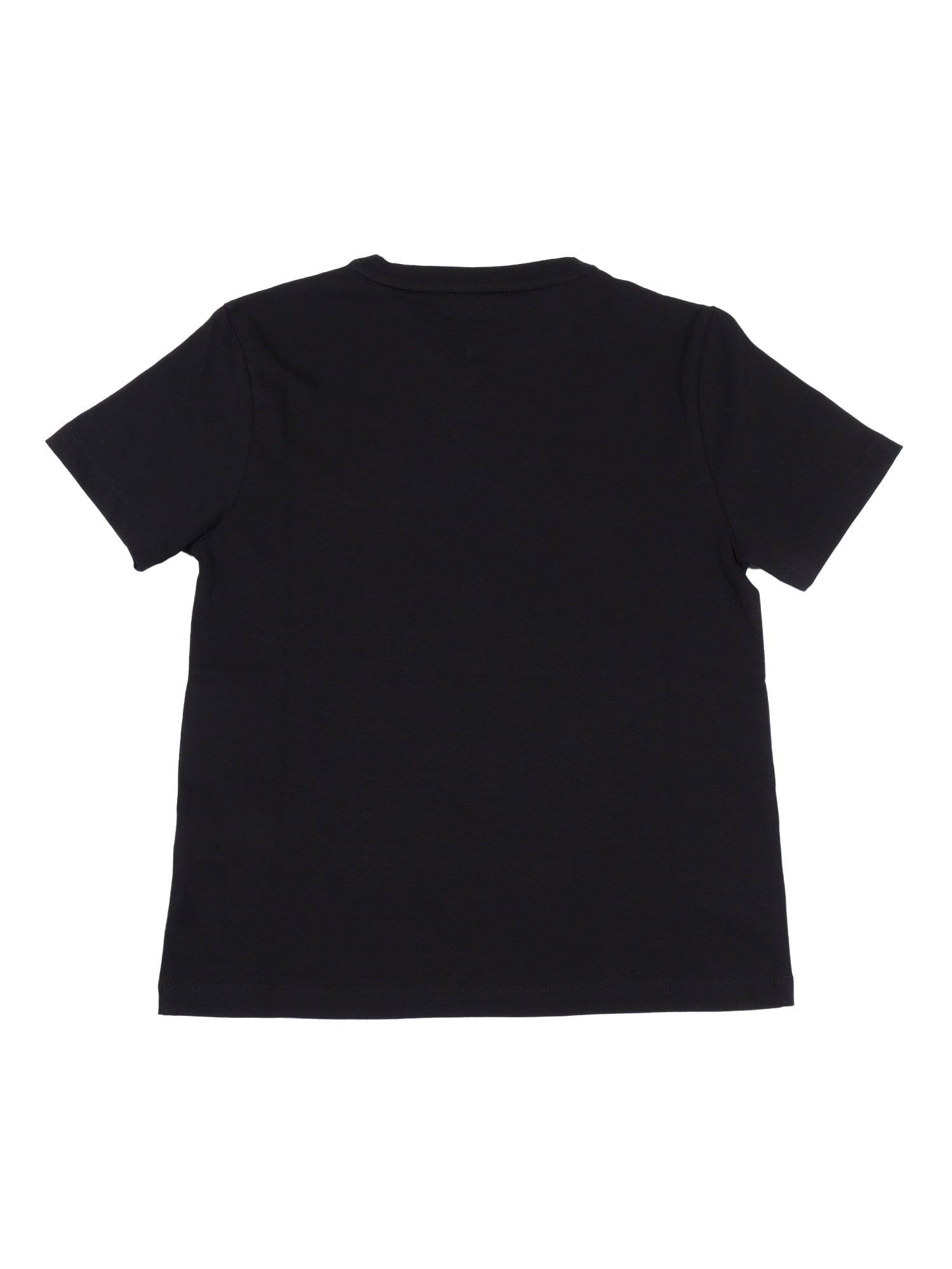 T-Shirt Black Cotton Fabric 2 Short Sleeves