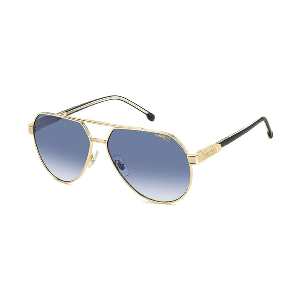 Carrera Sunglasses Aviator Full Rim, Gold Frame And Blue Gradient Lens Carrera1067-S0j5g08