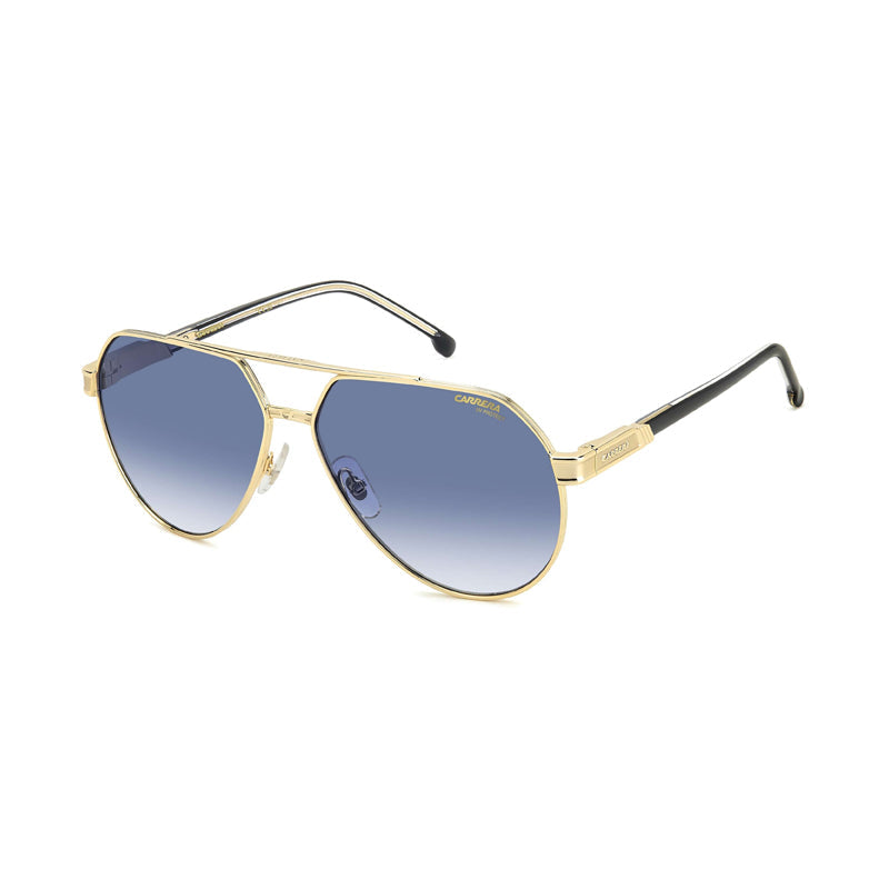 Carrera Sunglasses Aviator Full Rim, Gold Frame And Blue Gradient Lens Carrera1067-S0j5g08