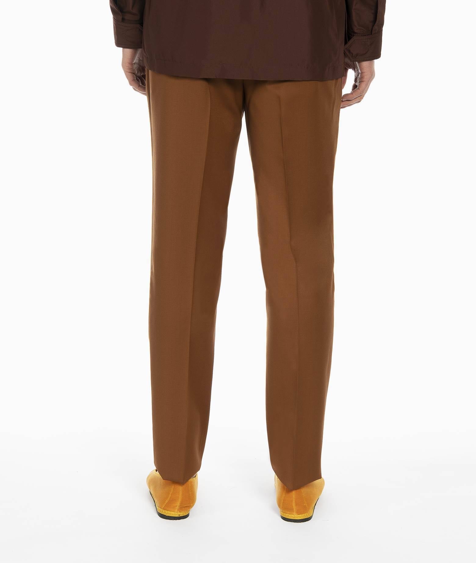 Wool Trousers Mauritius Olive Sportswear