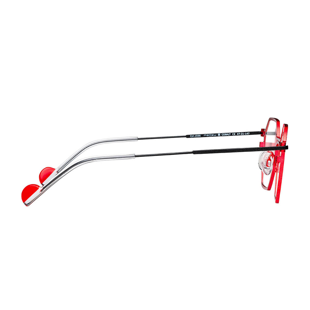 Matttew Cobalt 1556 Rosso Nero Titanium Occhiali Da Vista