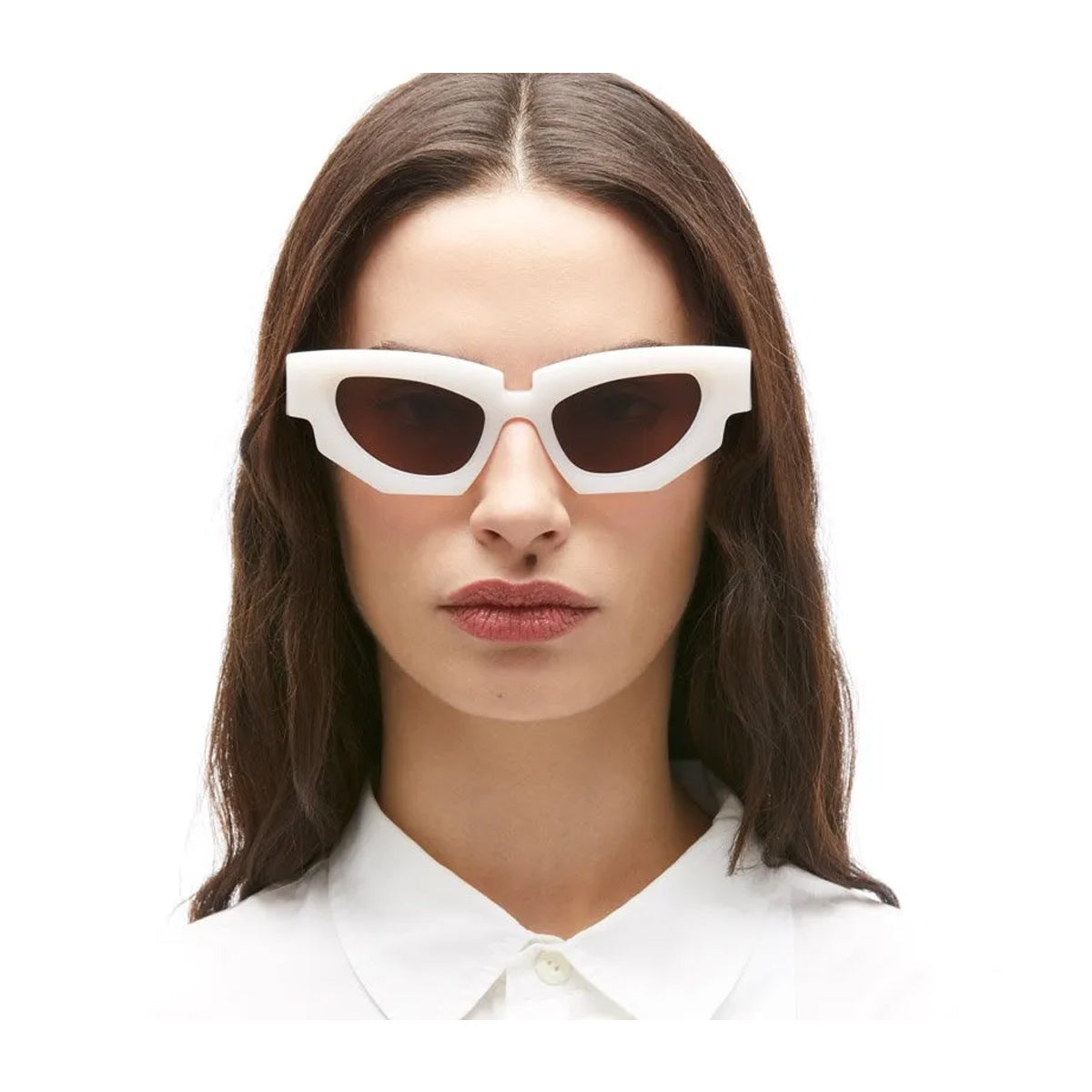 Maske F5 WH Bianco Acetate Occhiali Sole