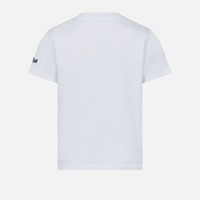 Girl T-Shirt With Portami Al Mare! Lettering White