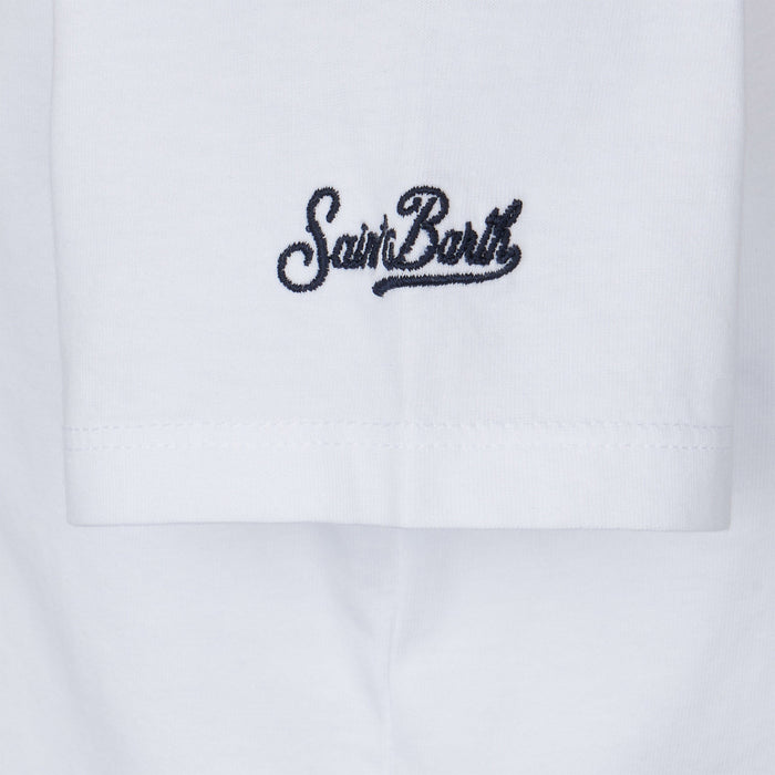 Girl T-Shirt With Portami Al Mare! Lettering White
