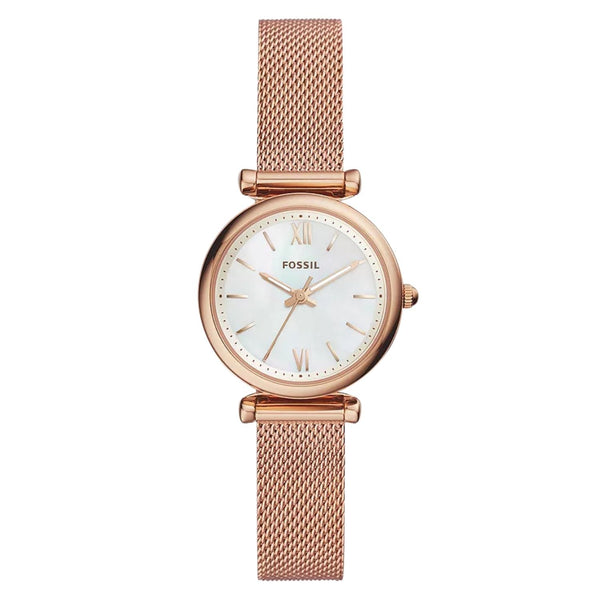 Fossil Womens Carlie White Watches