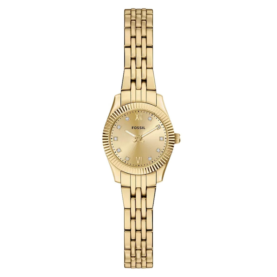 Fossil Stainless steel case and bracelet watch in gold