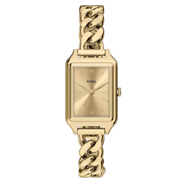 Fossil Stainless steel case watch in gold