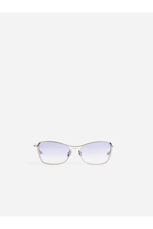 Matsuda M3147 Silver metal frame; lavender-blue gradient lenses sunglasses in silver