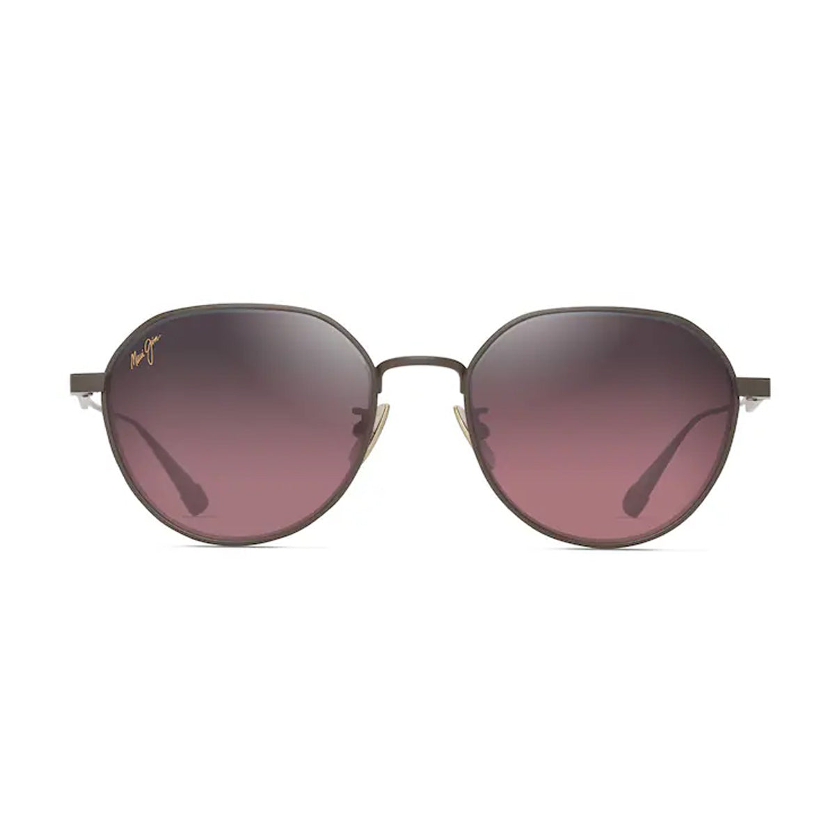 Maui Jim KAULANA AF rose shiny bro Marrone Titanium Occhiali Sole
