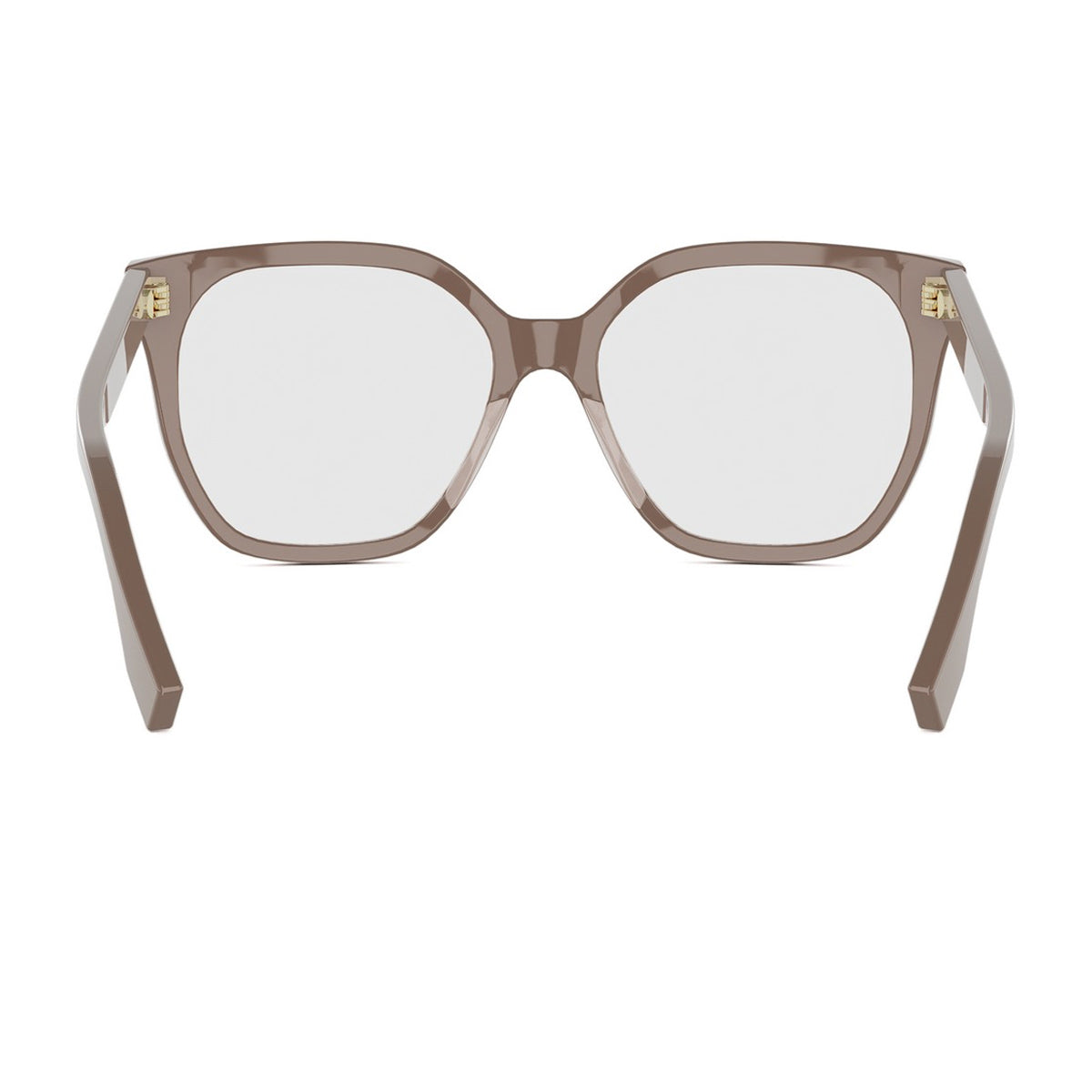 Fendi FE50087I Lettering 045 Marrone Chiaro Acetate Occhiali Da Vista