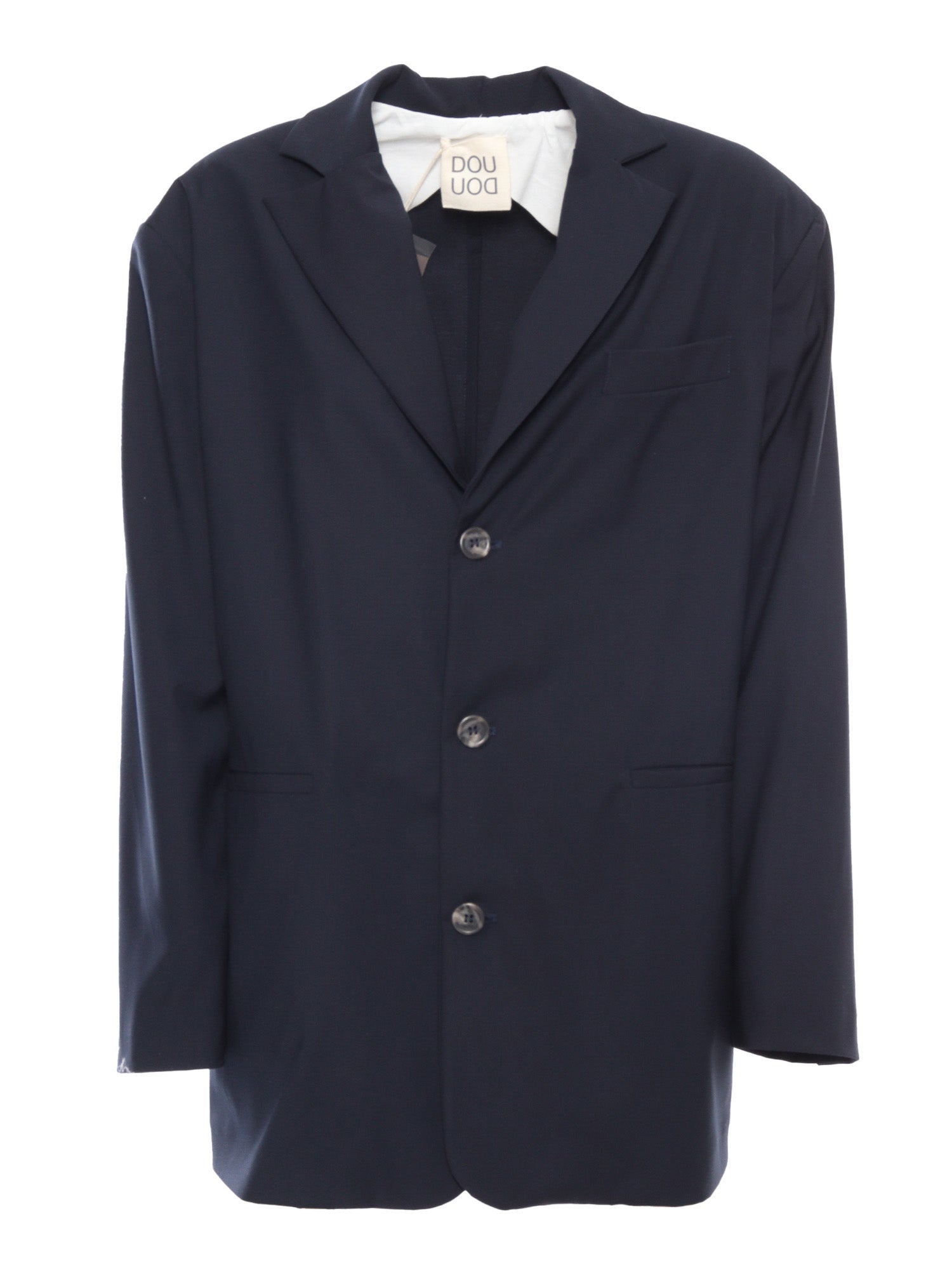 Oversized blue blazer Polyester Viscose Elastane Jacket