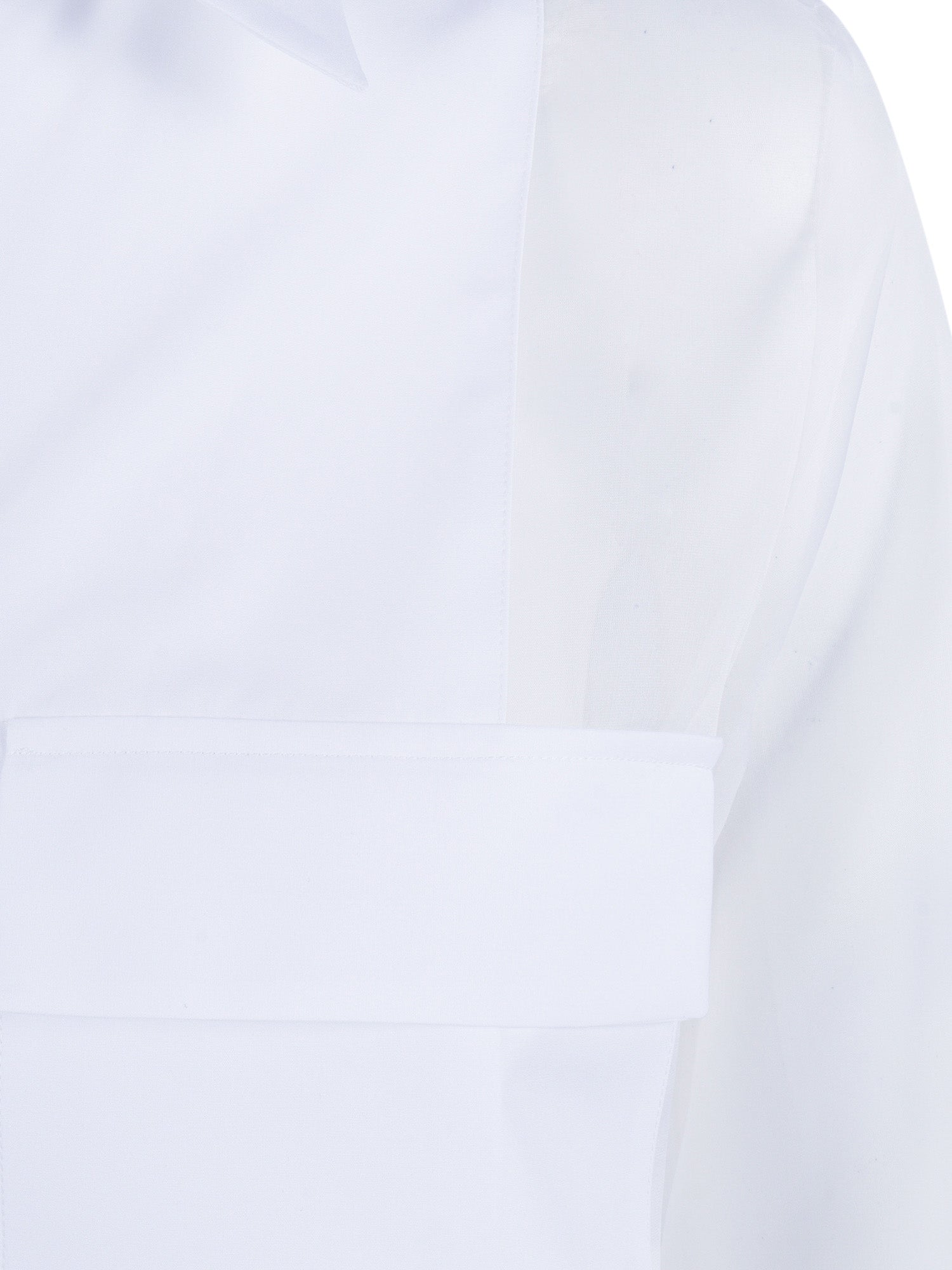 Silk Mod Josephine White Cotton Fabric 2 Shirt