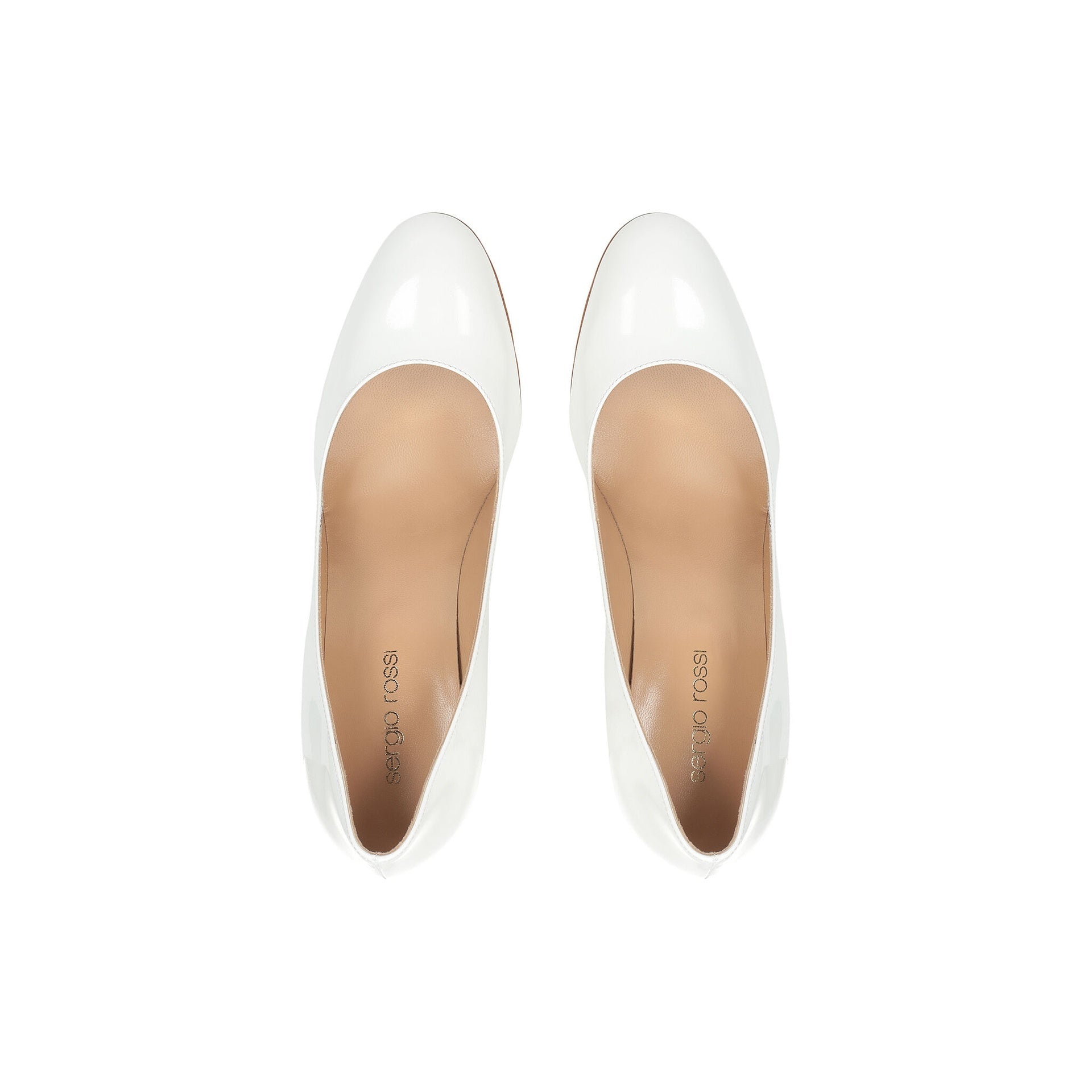Sergio Rossi Madame 090 Leather Pumps White Calf