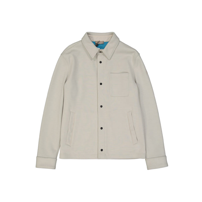 Herno Shirt Jacket Beige Polyamide Wool
