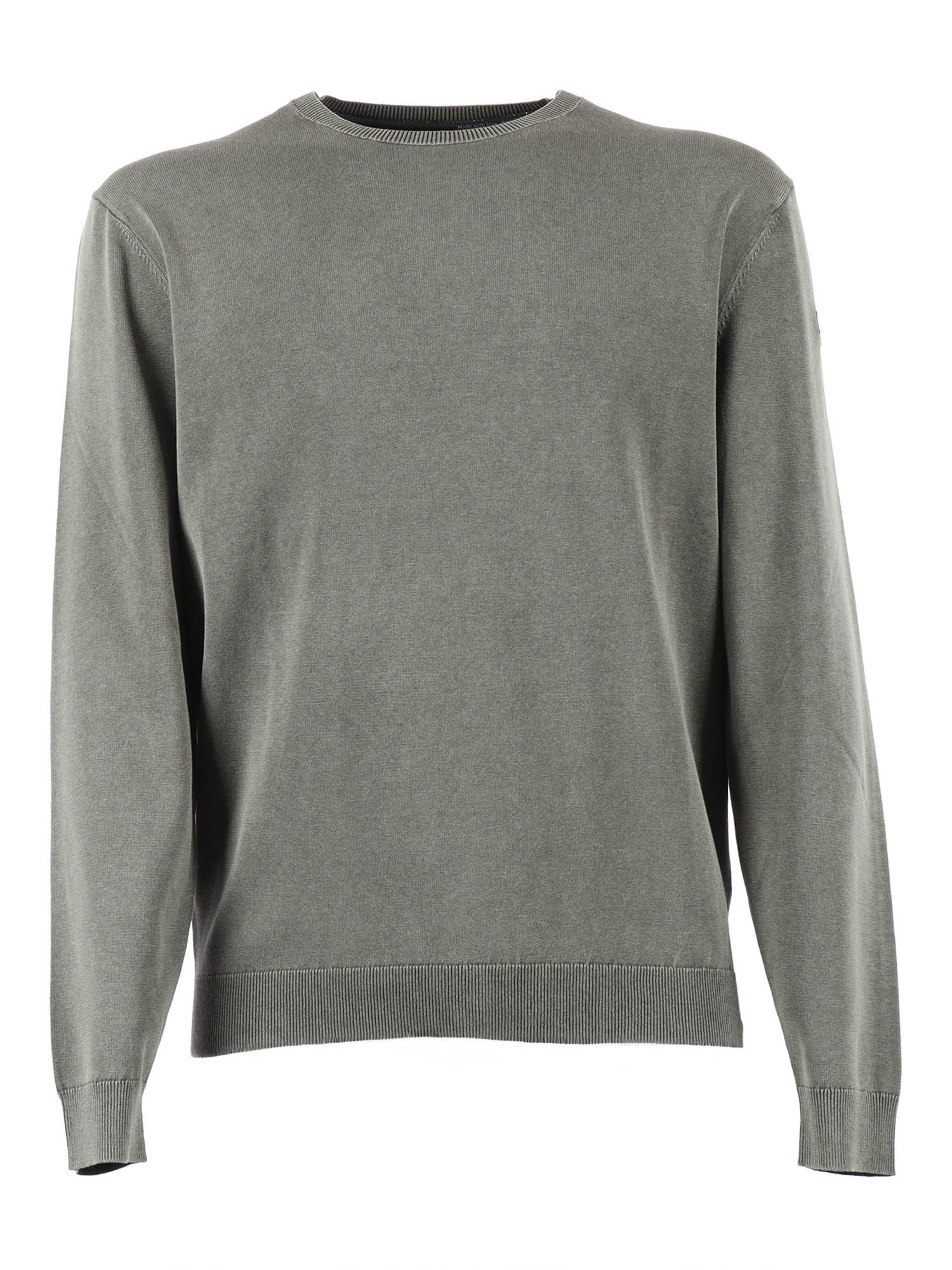 techno wash round 16 knit Green Cotton Turtleneck