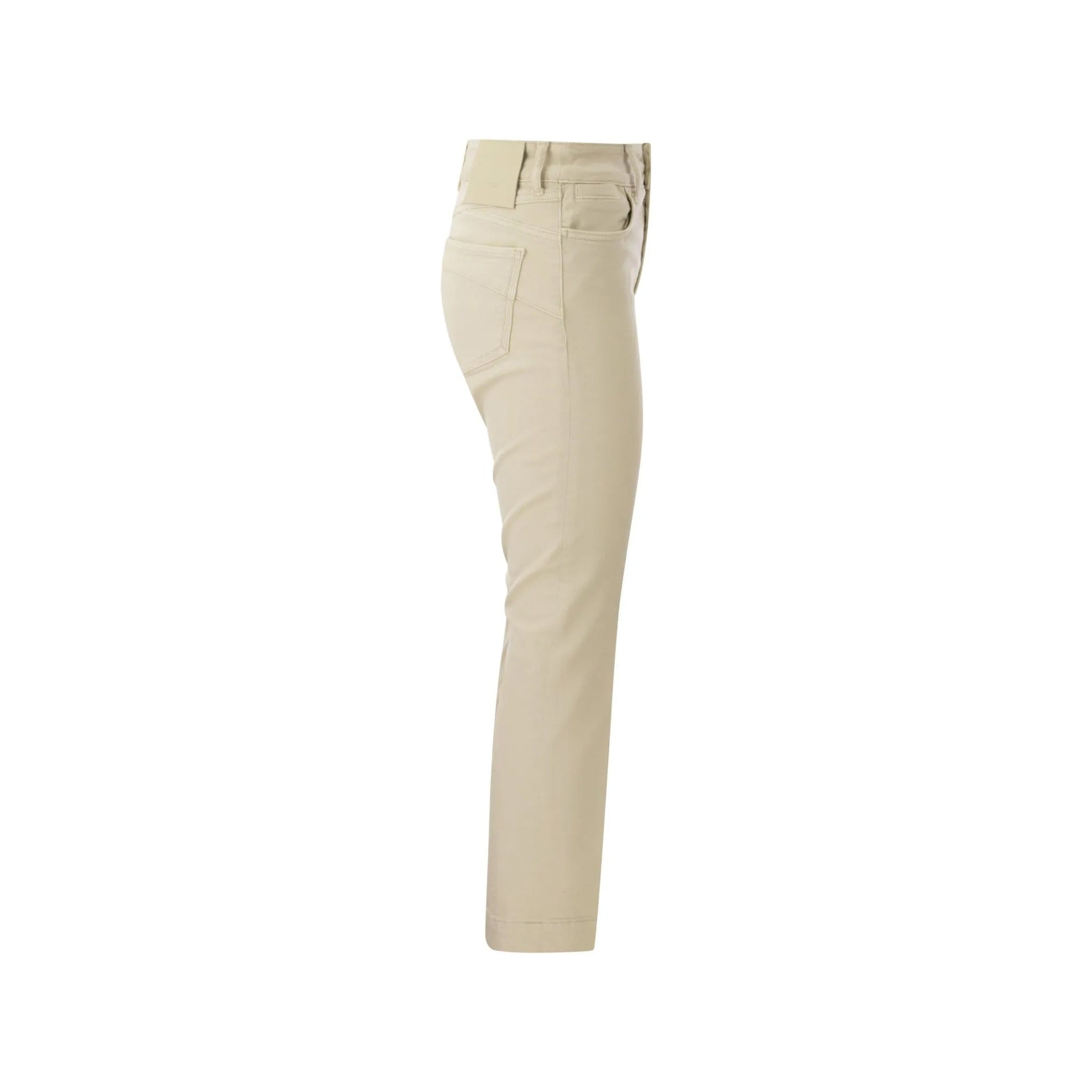 Sportmax Nilly Cotton Denim Jeans Beige Elastane