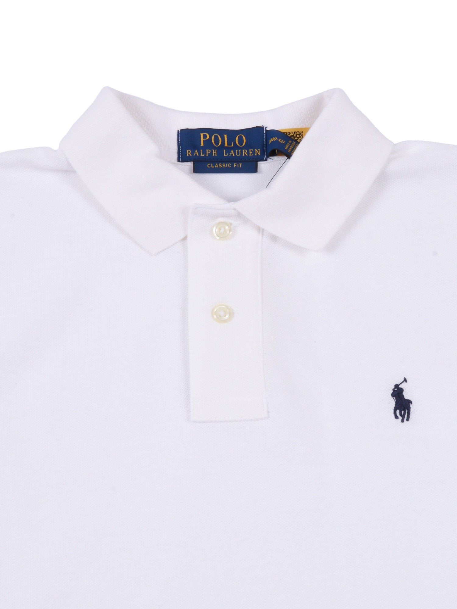 POLO-TOPS-KNIT White Cotton Short Sleeves Polo