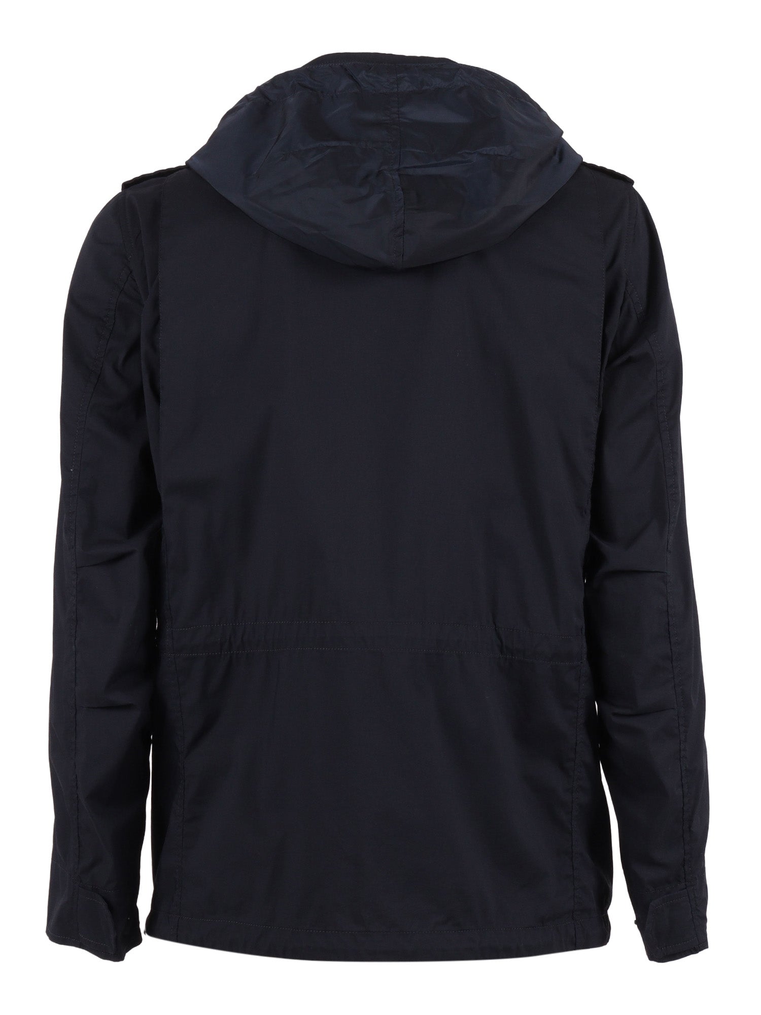 MAN JACKET Blue Cotton Polyamide Elastane Heavy