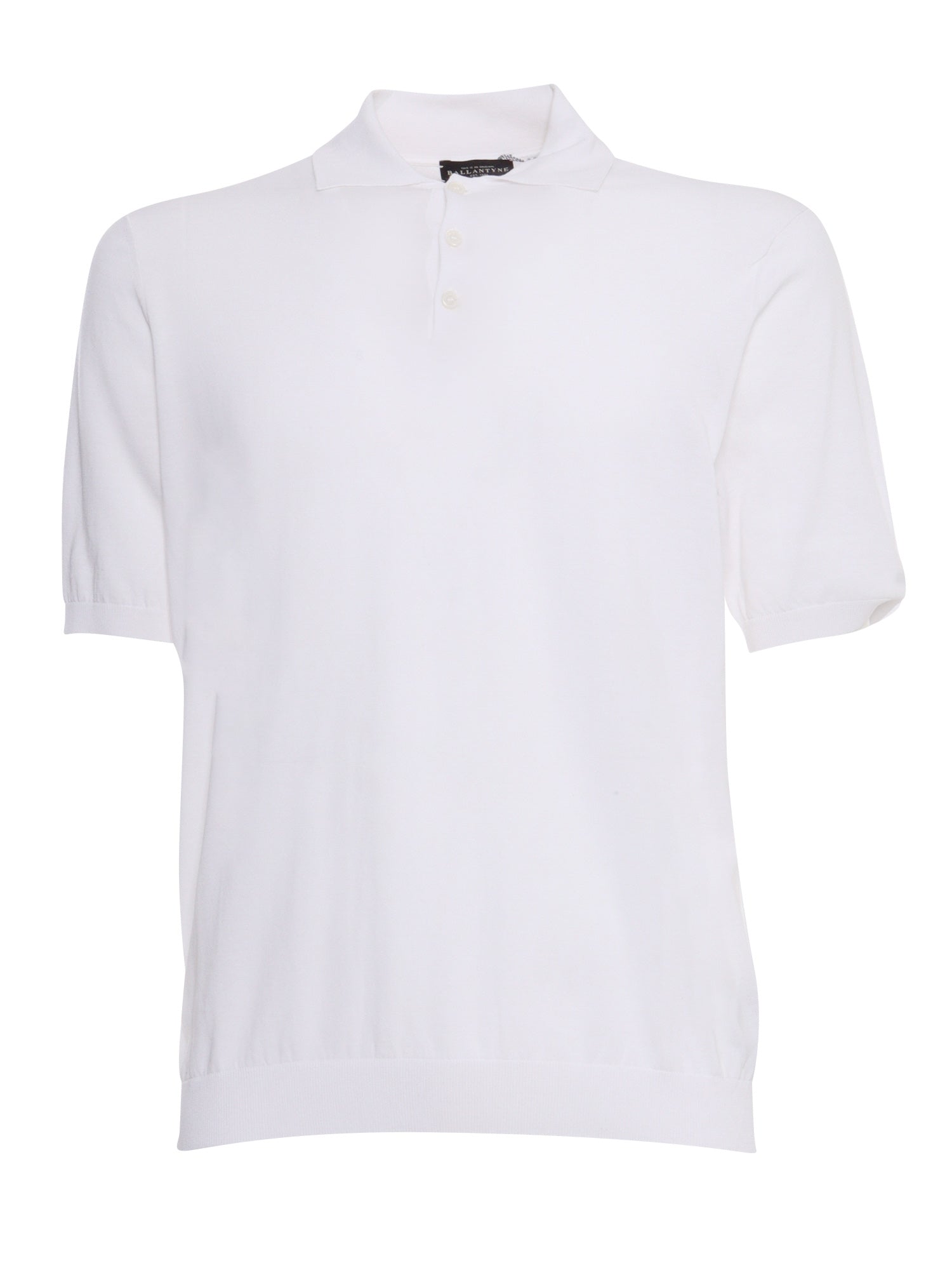 White cotton polo Short Sleeves
